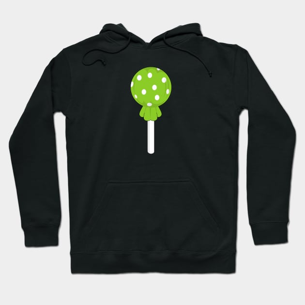 Lime green polka dot lollipop Hoodie by MickeyEdwards